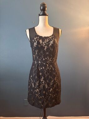 Forever 21 Black Lace Sleeveless Mini Dress